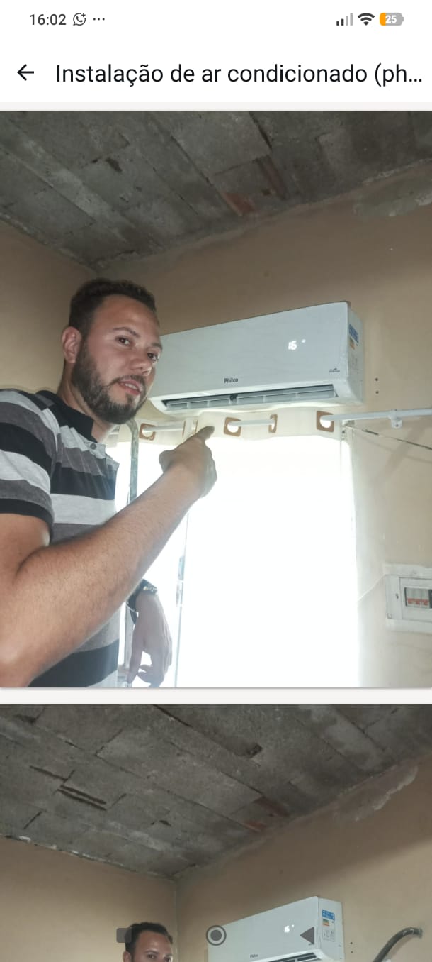 Instalação de ar-condicionado split