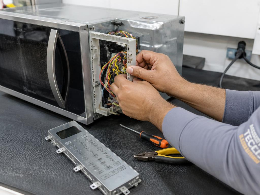Reparo de placa e painel de micro-ondas (imagem ilustrativa)
